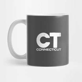 CT Connecticut State Vintage Typography Mug